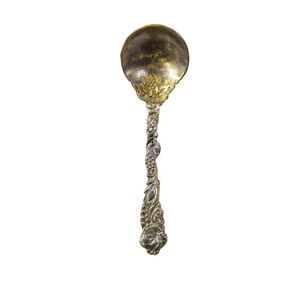 Designer Vintage Italian Multitone Metal Berry Serving Spoon